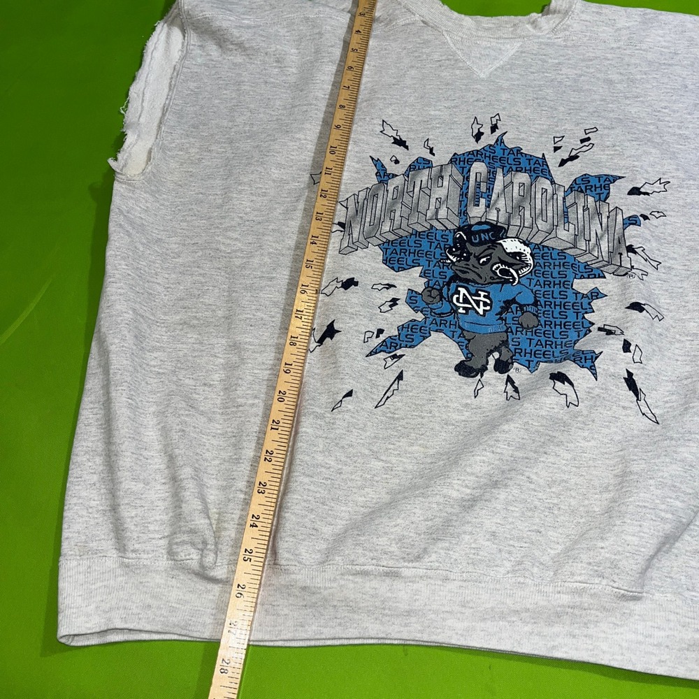 Vintage 90s Discus Athletic North Carolina Tar Heels Sleeveless Sweatshirt 2XL - Picture 5 of 5